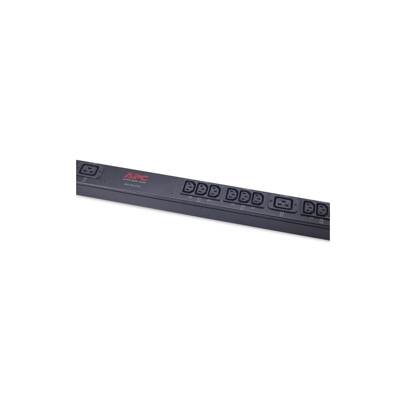 AP7551 - PDU APC, simple, zéro U, 16A 230V IEC 309 2P+E, 20 prises IEC C13 et 4 prises C19