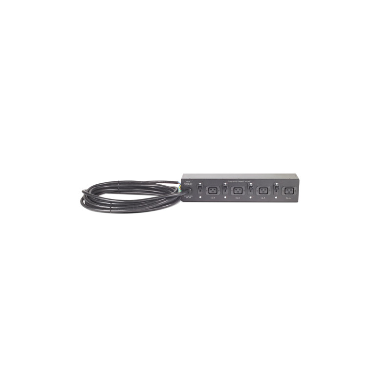 AP7585 - Extension de PDU APC, simple, 2U, 32A 230V Hard Wire 3-wire, 4 prises IEC C19