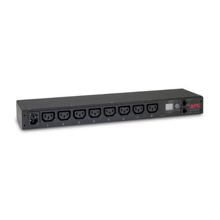 AP7820B - PDU APC, metered, 1U, 12A 208 V - 10A 230V IEC 320 C14 , 8 prises IEC C13