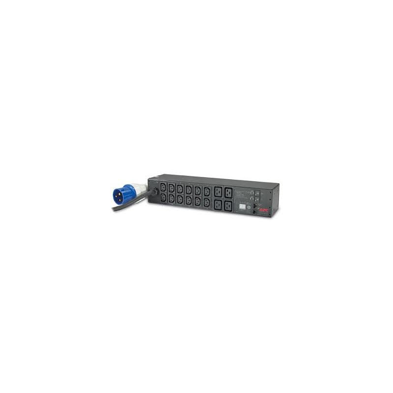 AP7822B - PDU APC, metered, 2U, 32A 230V IEC 309 32A 2P+E , 12 prises IEC C13 et 4 prises C19