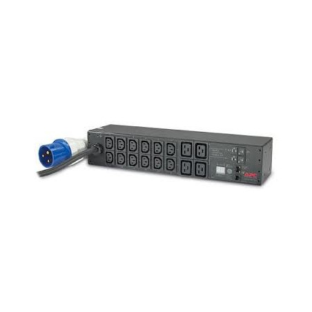 AP7822B - PDU APC, metered, 2U, 32A 230V IEC 309 32A 2P+E , 12 prises IEC C13 et 4 prises C19