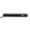 AP7921B - PDU APC, commute, 1U, 16A 208-230V, IEC 320 C20, 8 prises IEC C13