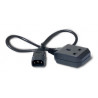 AP9881- Power Cord, 10A, 230V, C14 to UK rec