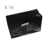 BATAPS29 - Kit batteries pour onduleur APS Memopower 10 kVA Monophasé avec autonomie de 6 min APSRT10K11-06