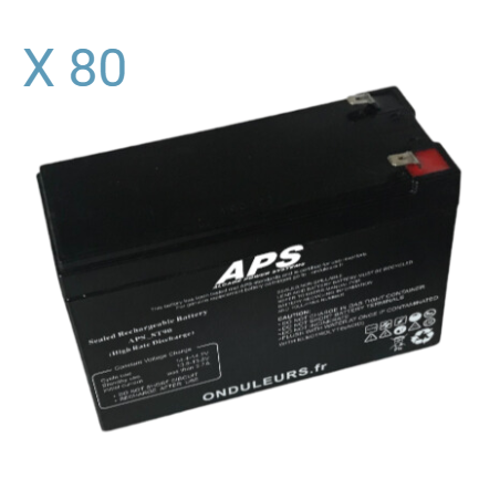 BATAPS28 - Kit batteries pour onduleur APS Memopower 6 kVA Triphasé avec autonomie de 47 min APSRT06K31-47