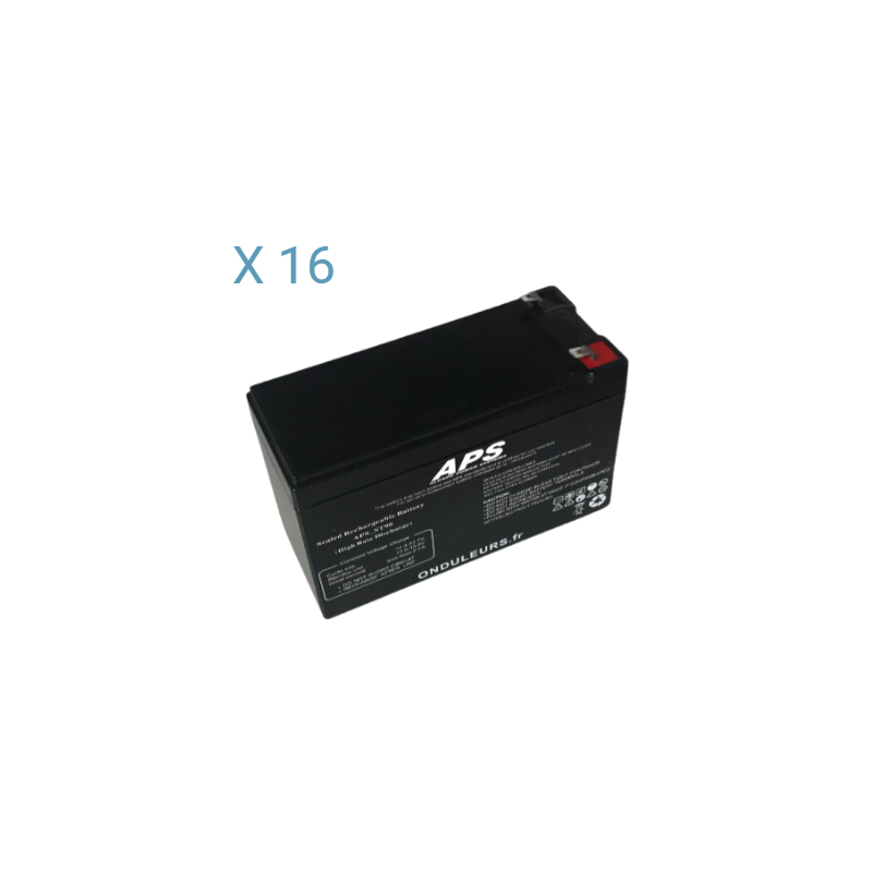 BATAPS42 - Kit batteries pour extension batteries d'onduleur APS Memopower 6 et 10 kVA Réf : APSRTEXB162009