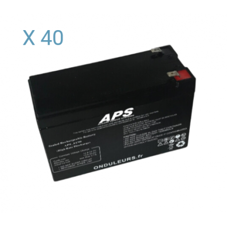 BATE318 - Kit batteries pour extension d'onduleurs EATON 9SX 8 à 11 kva modèle tour - Référence : 9SX240t