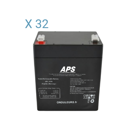 BAT5124 - Kit batteries pour pack batteries d'onduleur APC Smart-UPS SR1 3 à 10 kVA - Réf : SR1192XBP