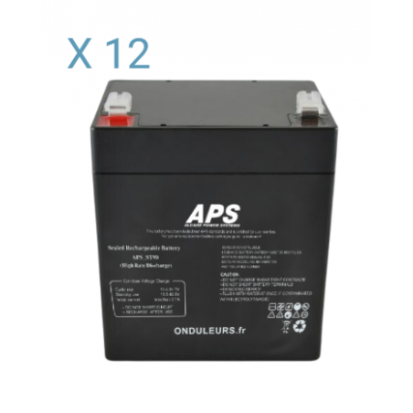 BAT5107 - Kit batteries pour extension batteries d'onduleur APC SMART-UPS SRT 72V - Réf : SRT72BP et SRT72RMBP