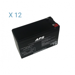 BATE232 - Kit batteries pour extension batteries rack pour onduleur EATON 9SX 2000 à 3000 VA 9SXEBM72R