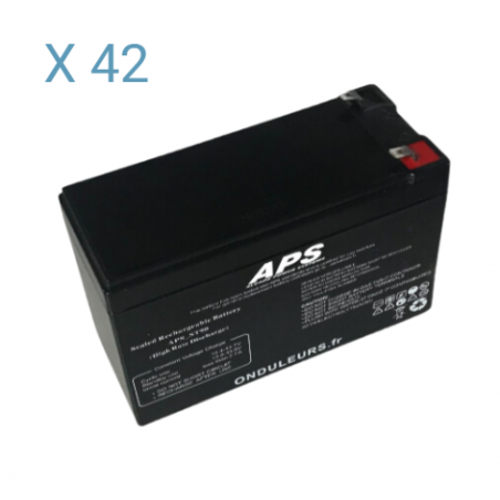 BATAPS17 - Kit batteries pour onduleur APS Memopower 3 kVA avec autonomie de 64 min APSRT03K-64