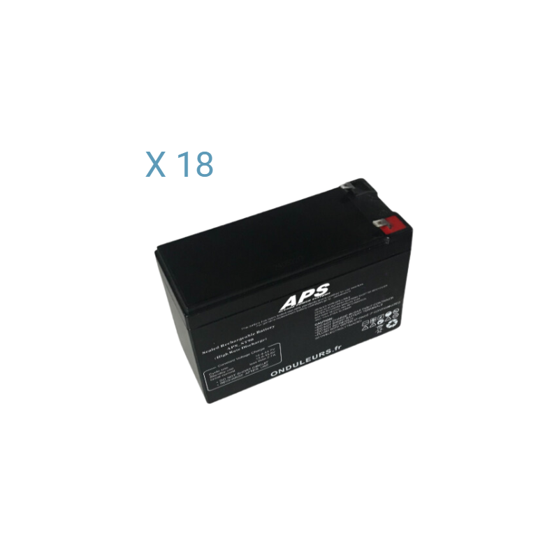 BATAPS15 - Kit batteries pour onduleur APS Memopower 3 kVA avec autonomie de 27 min APSRT03K-27