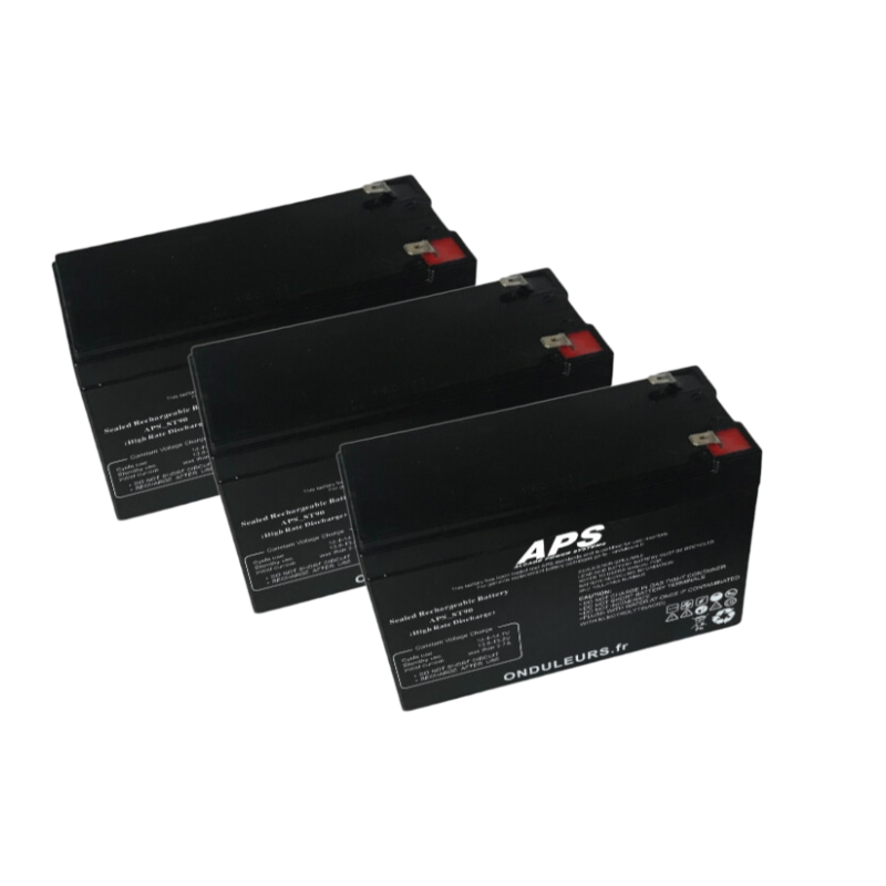 BAT493 - Kit batteries pour onduleur EATON MGE Pulsar Ellipse ASR 1500