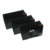 BAT493 - Kit batteries pour onduleur EATON MGE Pulsar Ellipse ASR 1500