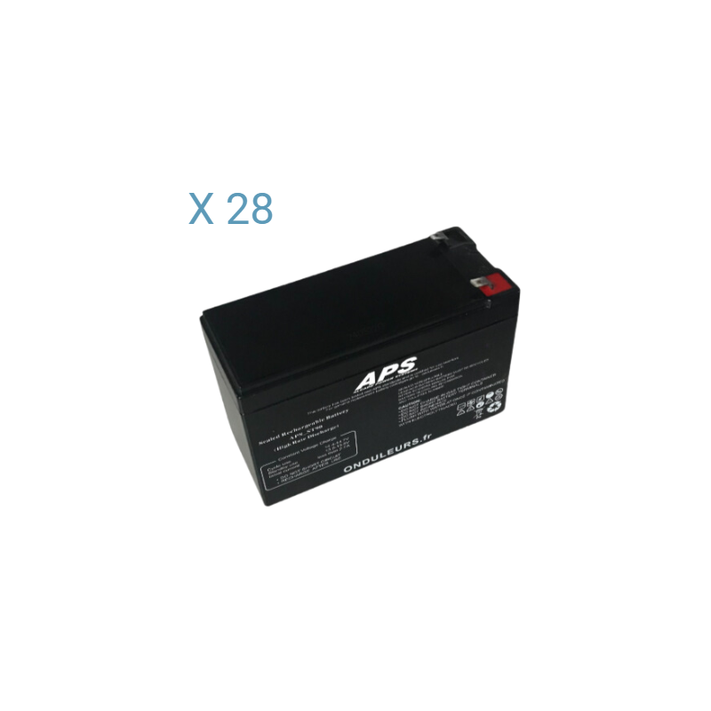 BATAPS12 - Kit batteries pour onduleur APS Memopower 2 kVA avec autonomie de 64 min APSRT02K-64