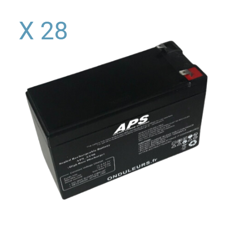 BATAPS12 - Kit batteries pour onduleur APS Memopower 2 kVA avec autonomie de 64 min APSRT02K-64