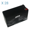 BATAPS12 - Kit batteries pour onduleur APS Memopower 2 kVA avec autonomie de 64 min APSRT02K-64