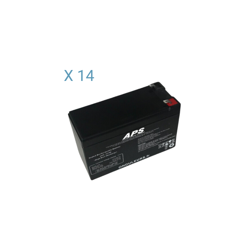 BATAPS7 - Kit batteries pour onduleur APS Memopower 1 kVA avec autonomie de 64 minutes APSRT01K-64