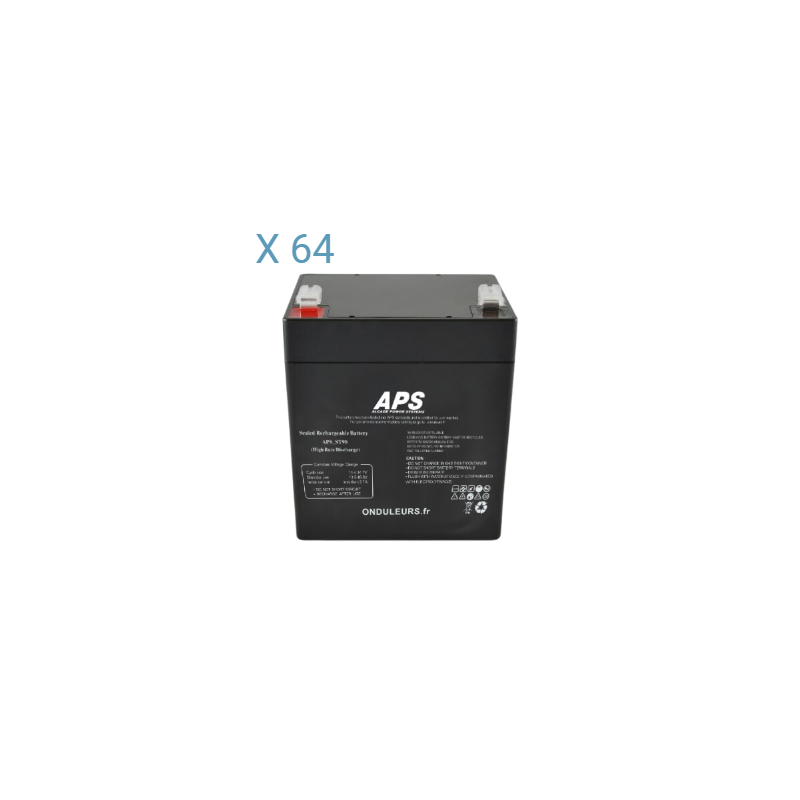 BAT5004 - Kit batteries pour onduleur APC Smart-UPS 20000 RT SURT20KRMXLI  (4 RBC44)