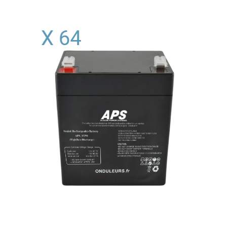 BAT5004 - Kit batteries pour onduleur APC Smart-UPS 20000 RT SURT20KRMXLI  (4 RBC44)