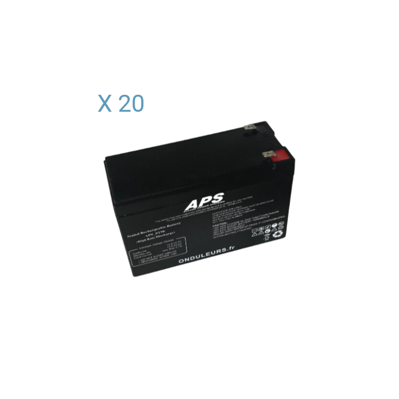 BATS129 - Kit batteries pour onduleur SELFPROTEC Cyclone 10000 STX